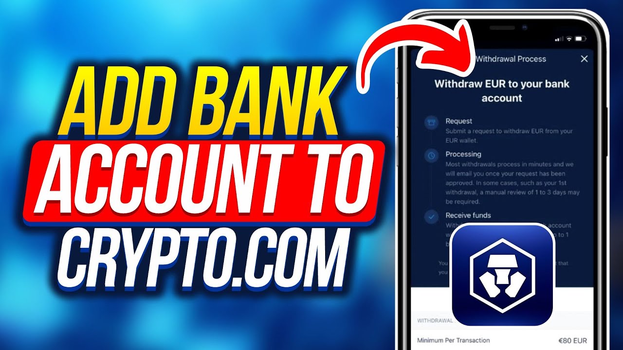 How to Add Bank Account to Crypto.com to Link Transfer USD to Buy Bitcoin BTC Cryptocurrency Money