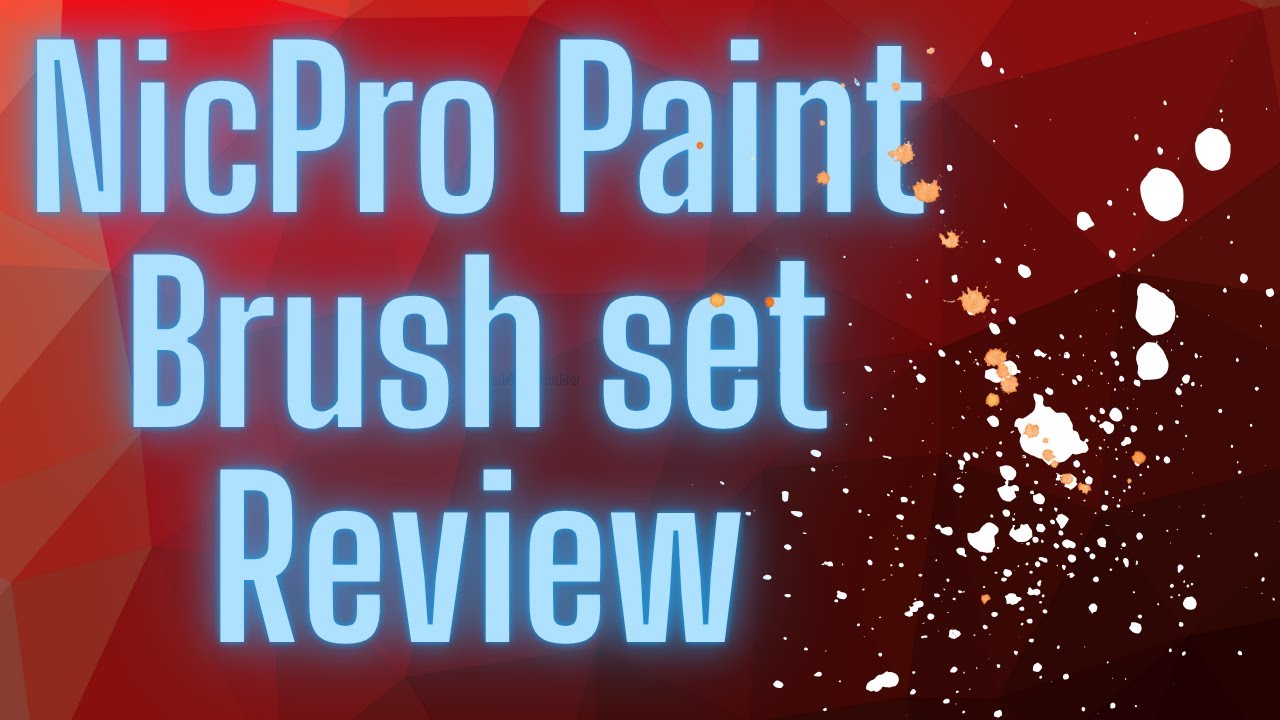 NicPro Paint Brush set Review