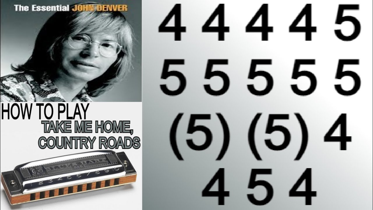 TAKE ME HOME, COUNTRY ROADS HARMONICA ( C DIATONIC ), ARMÓNICA C, BLUES HARP C, GAITA DE BOCA