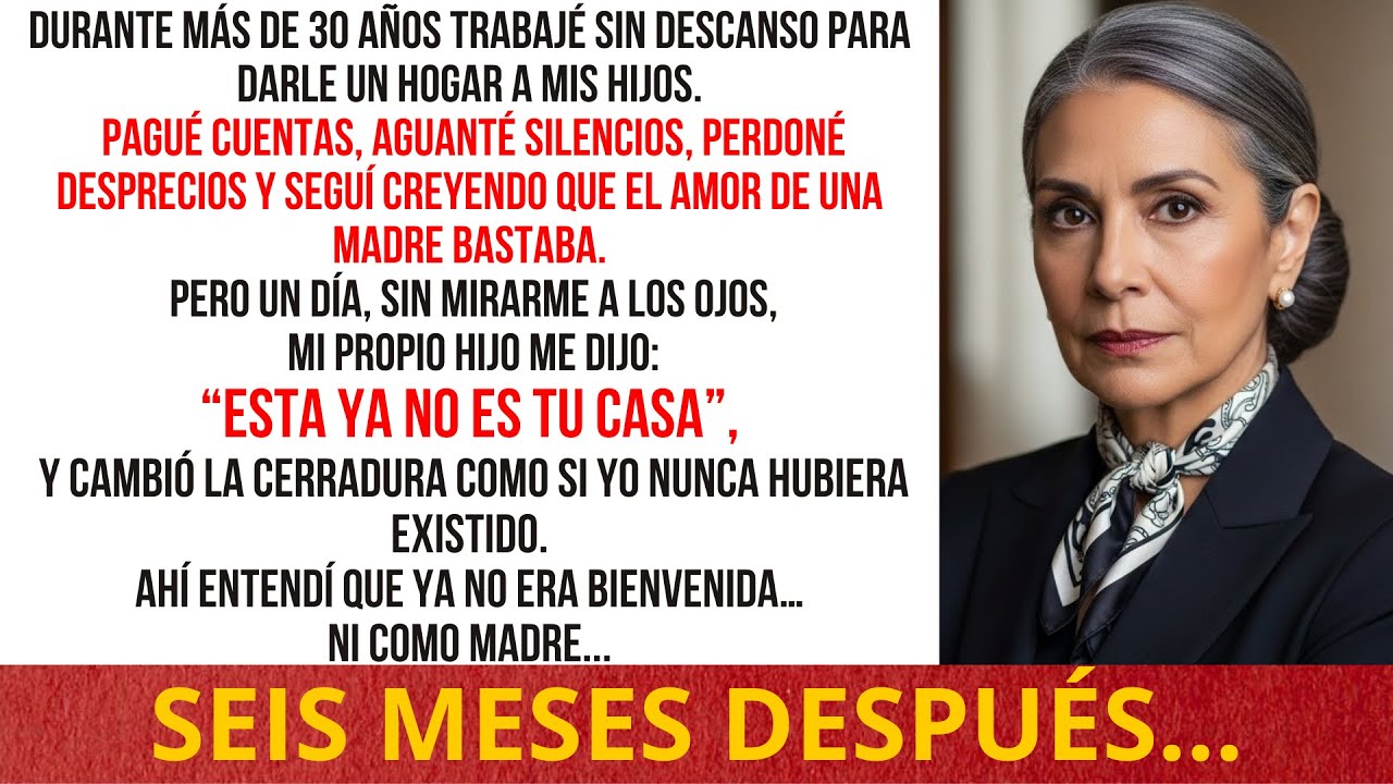 “Esta ya no es tu casa”, me dijo mi hijo y cambió la cerradura