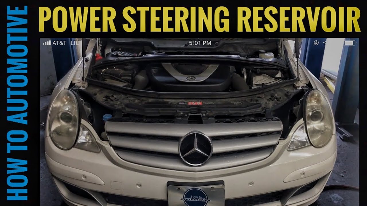 How To Re-seal The Power Steering Reservoir On A 2006-2012 Mercedes R350 W164