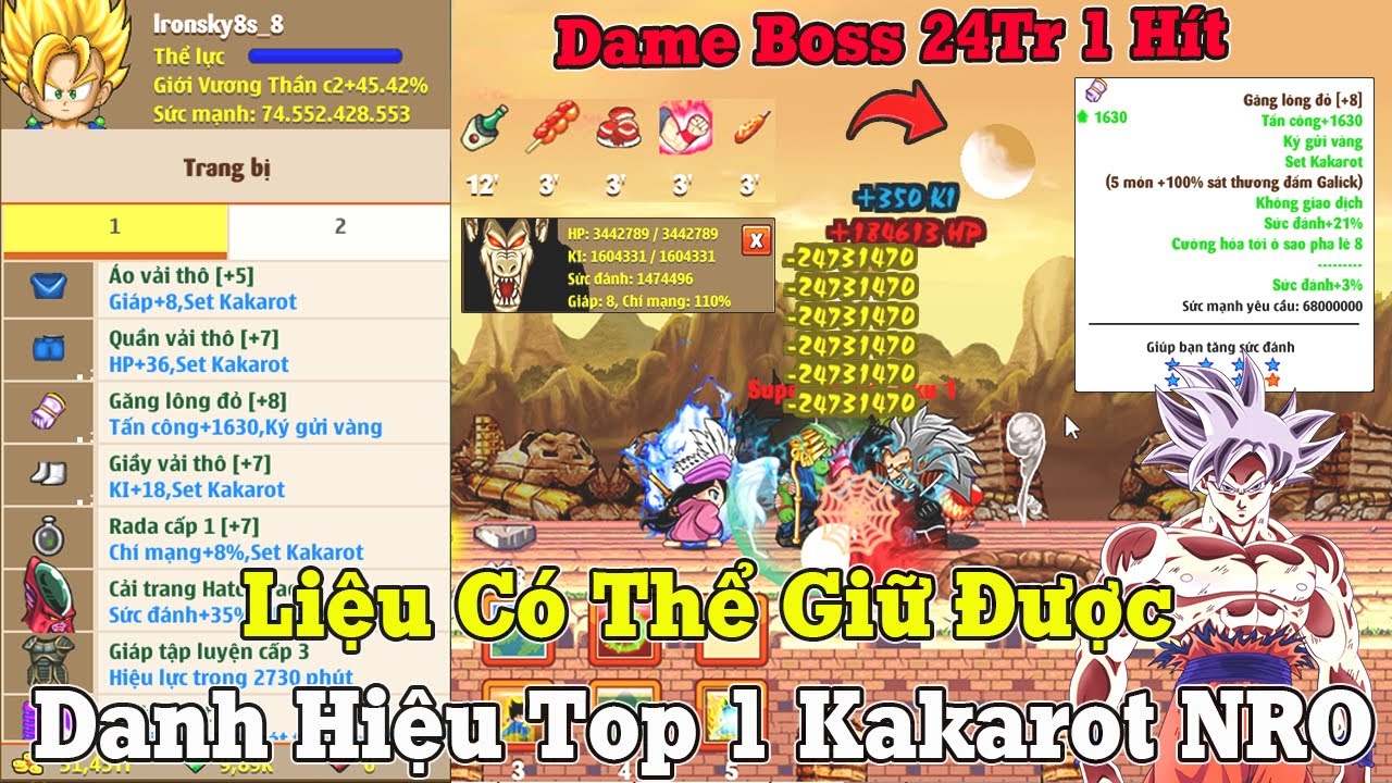 Dragon Ball Online - Ironsky8s Returns to Dame Boss 24 Million HP...Can He Still Keep the Title o...