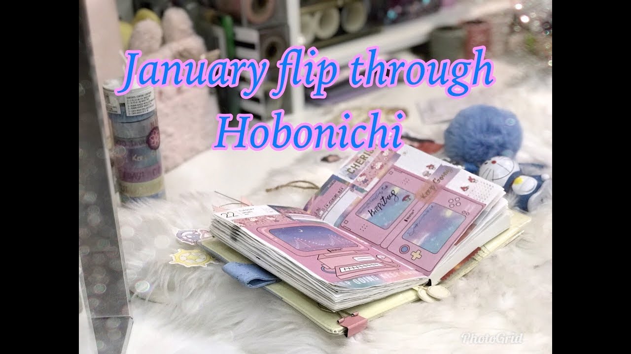 January 2019 flip through in my Hobonichi journal💕جولة في صفحات بلانري لشهر يناير+كود خصم لجولي شيك