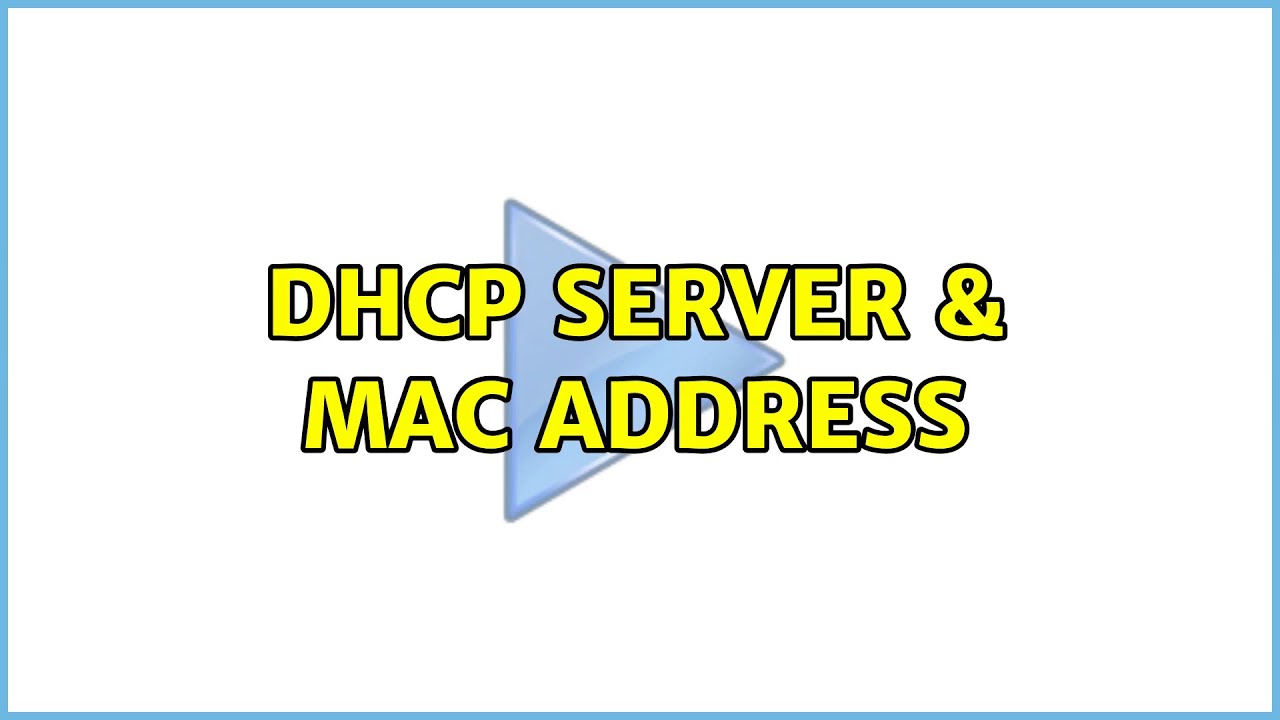 Ubuntu: DHCP server & MAC address