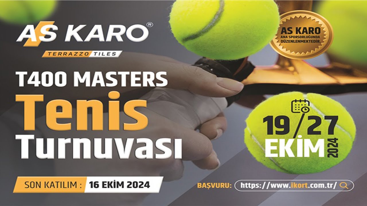 AS KARO T400 MASTERS TENİS TURNUVASI MERSİN TENİS KULÜBÜNDE BAŞLADI | Jenerik Medya