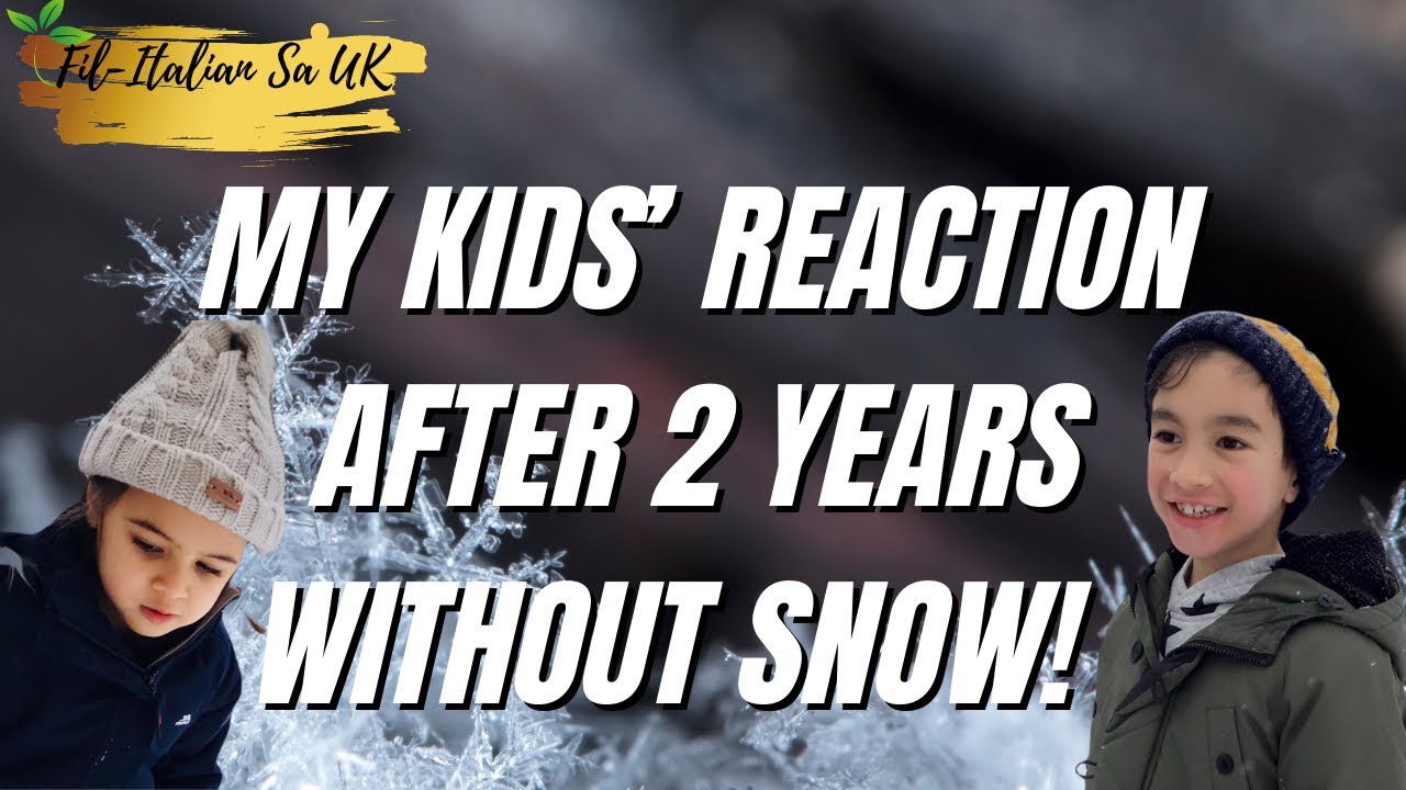 MY KIDS' REACTION AFTER 2 YEARS WITHOUT SNOW! | FAMILY VLOG