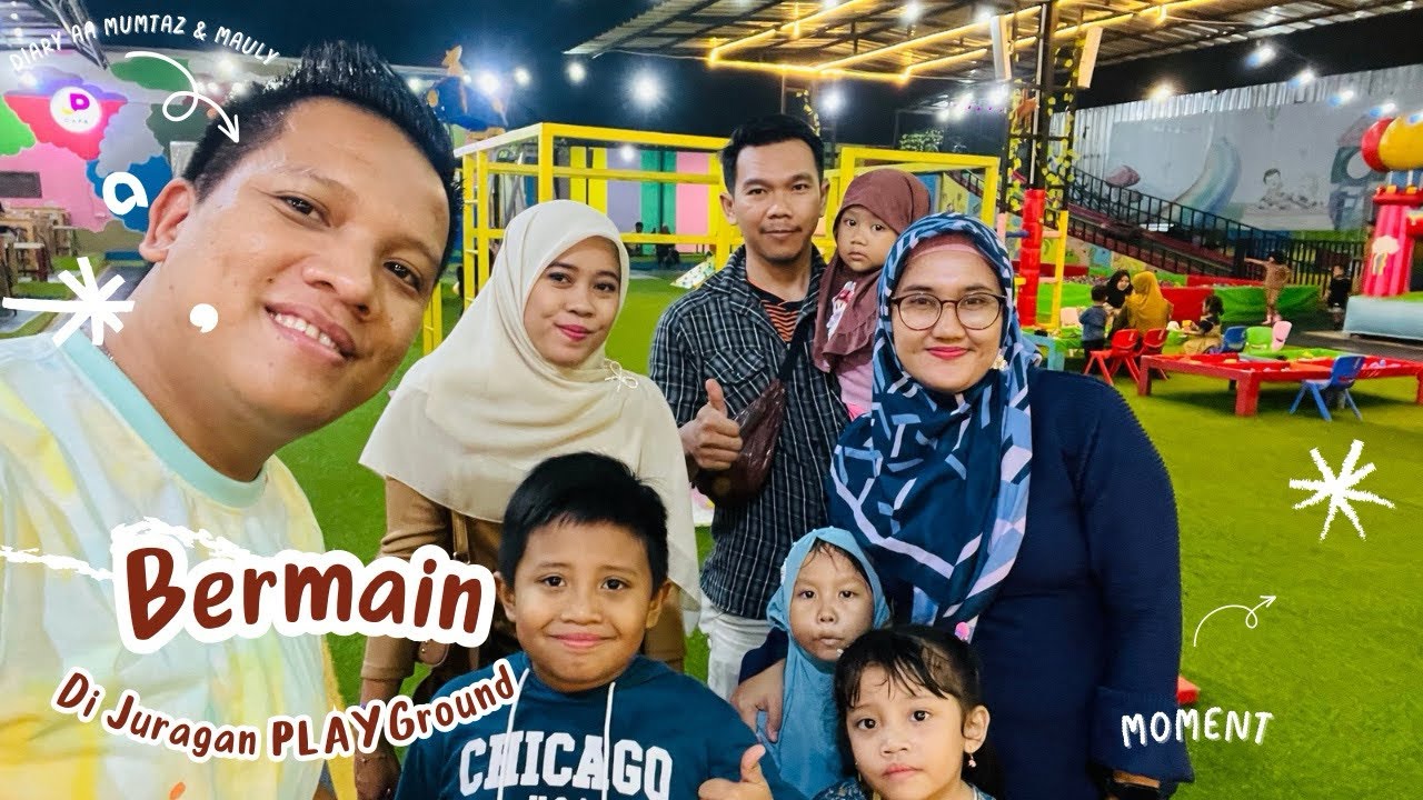 BERMAIN DI JURAGAN PLAYGROUND AA MUMTAZ & MAULY YANG KEDUA KALINYA #diaryaamumtazmauly #playground 