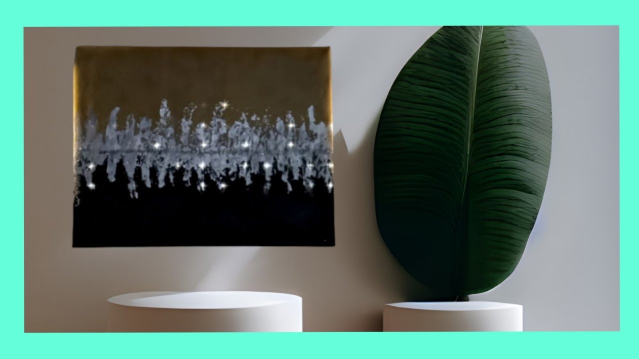 كيفيه صنع تابلوه مودرن بكل سهوله وبدون تكاليف/فكرة مشروع مربح من البيتDIY#diy