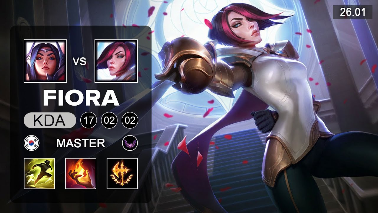 Fiora vs Irelia Top - KR Master - Patch 26.01 Season 16