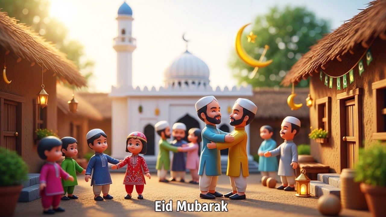 Eid Day in a Miniature Village | Dolls ASMR Celebration🎉
