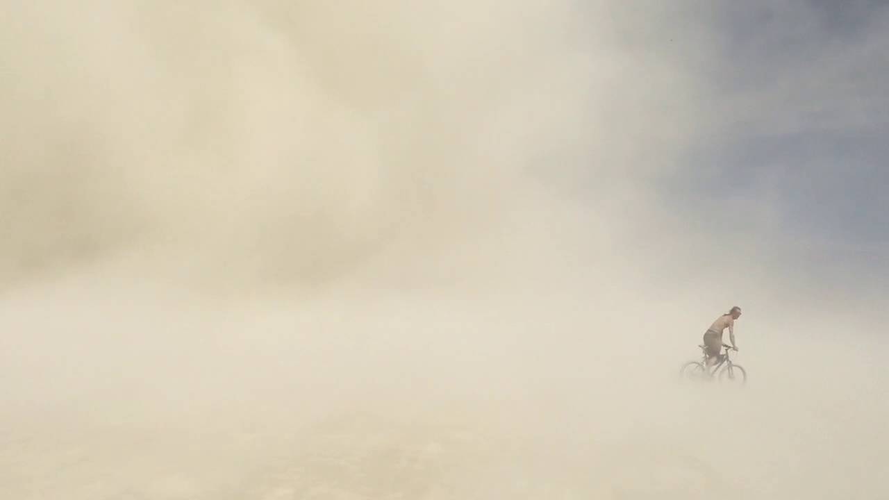 Riding Bike Through Dust Devil Sand Storm at Burning Man 2016, So You Don't Have To