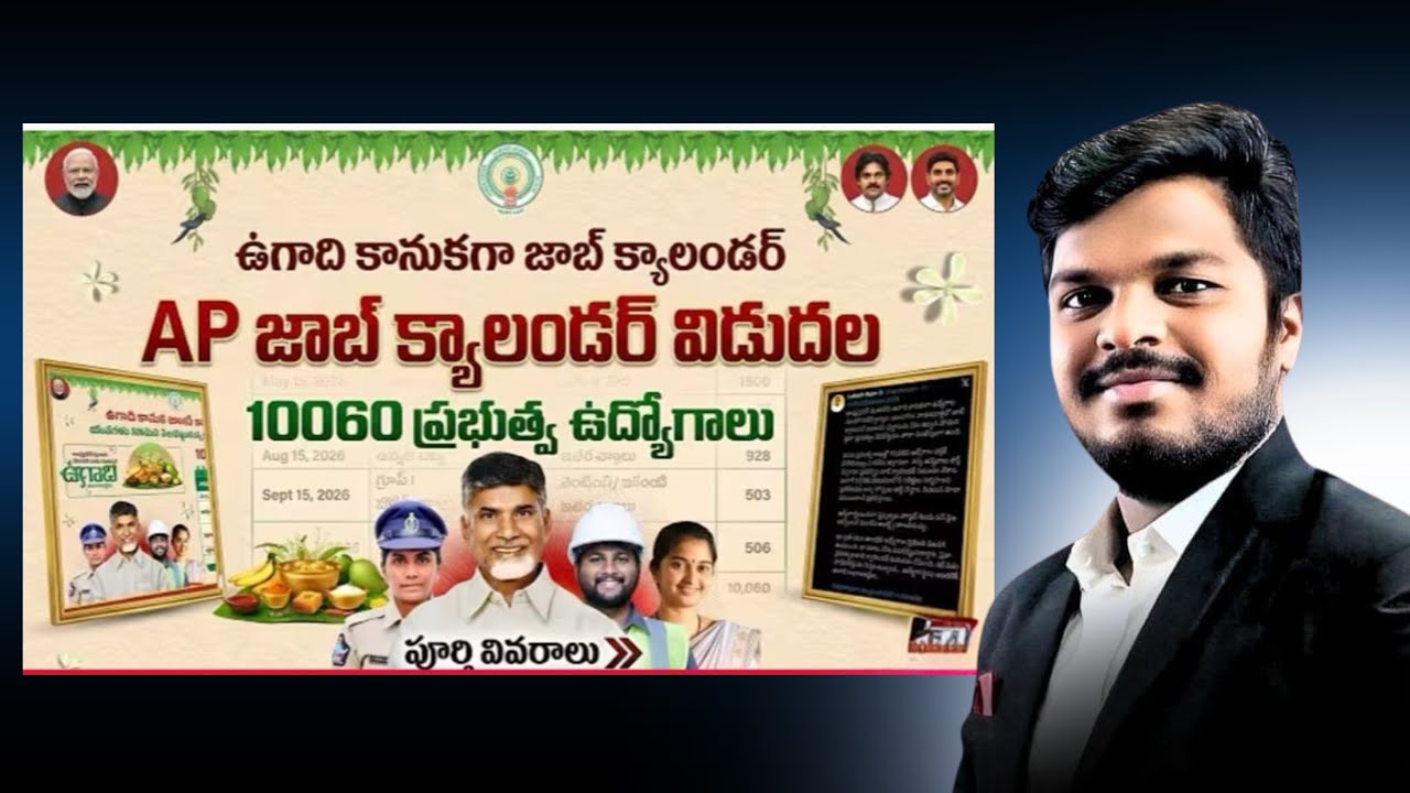 AP JOB CALENDAR 2025-2026 DSC SI CONSTABLE TET GROUPS NOTIFICATIONS DETAILEXPLANATION BY SANDEEP SIR