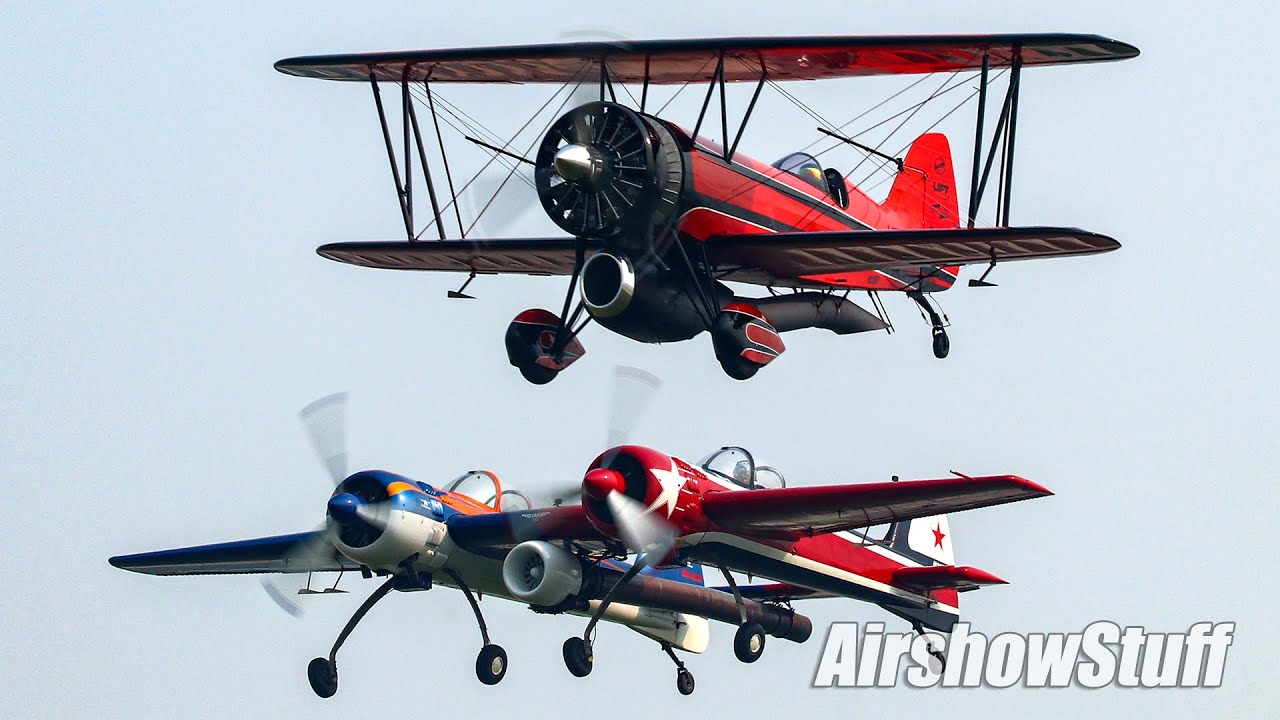 Jet Waco and Yak-110 Double Demo - EAA AIrVenture Oshkosh 2021