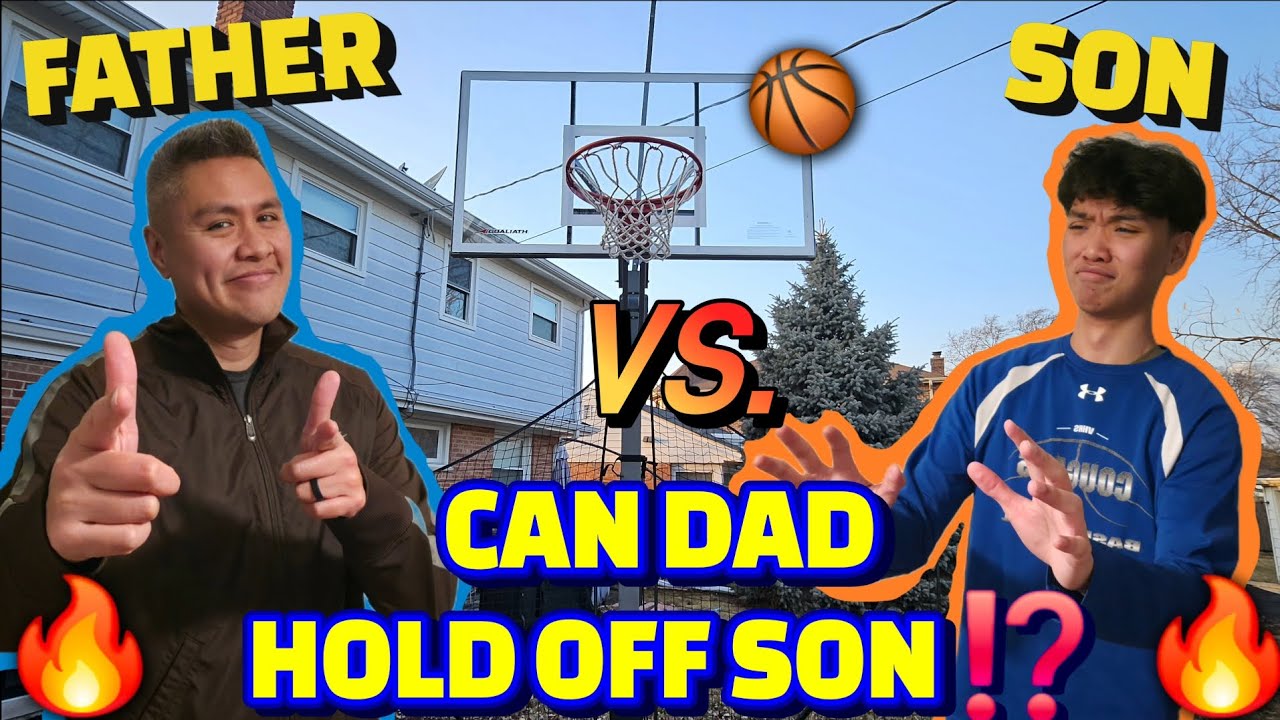 DAD vs. SON 1v1 Basketball | Can DAD HOLD OFF SON ⁉️🔥🏀🇵🇭 #basketball #family #hoopers #fyp