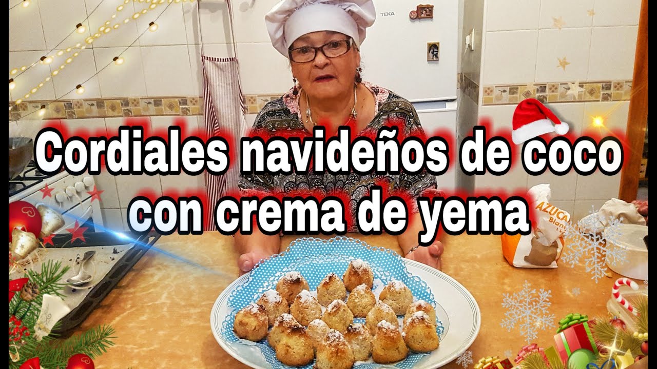 cordiales Navideños de COCO Y CREMA DE YEMA de HUEVO☺ Faciles y ricos Navidad