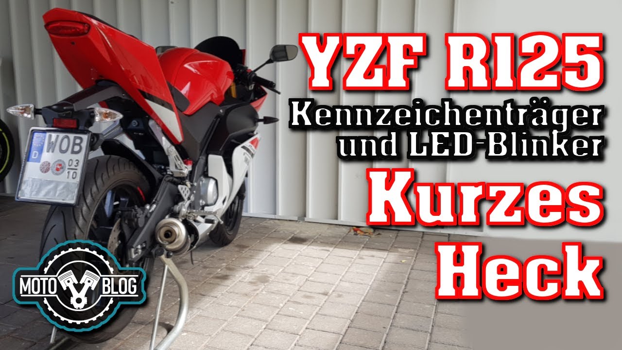 YZF-R125 Kennzeichenträger und LED-Blinker wechseln