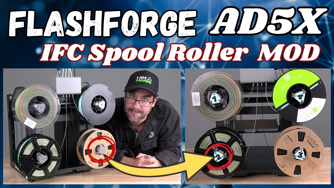 Easy DIY Roller Identification Mod for Flashforge AD5X 3D Printer
