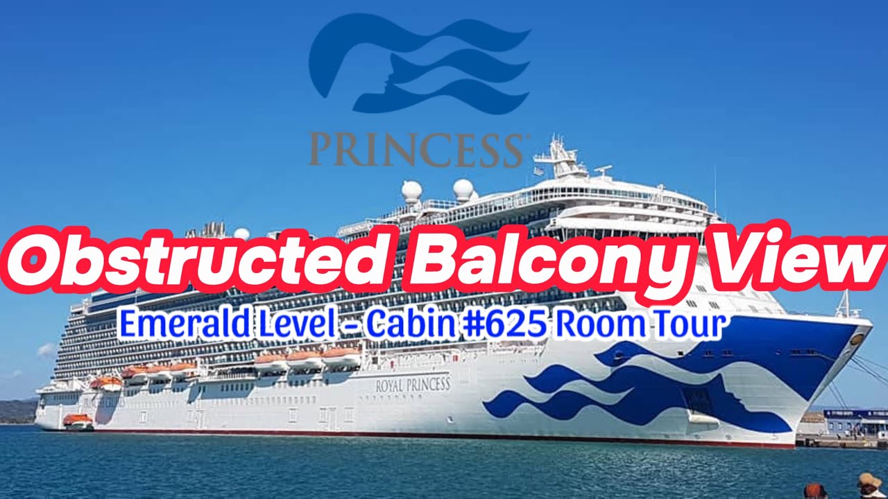Экскурсия по номеру: Королевская каюта принцессы Emerald 625 (балкон загорожен)