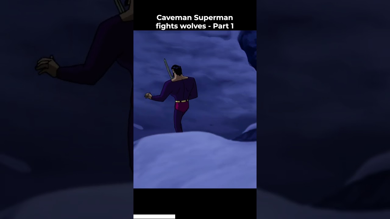 Caveman Superman fights wolves Part 1 | Justice League #shorts #justiceleague #comics