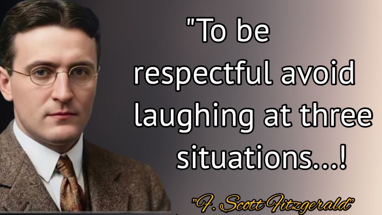 F Scott Fitzgerald Quotes About Life || F Scott Fitzgerald Quotes || Author Quotes 