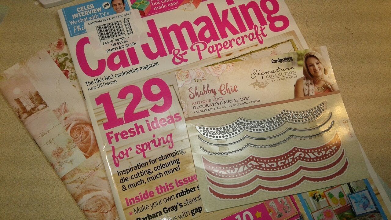 Card Making And Papercraft Magazine Issue 179 Shabby Chic Theme