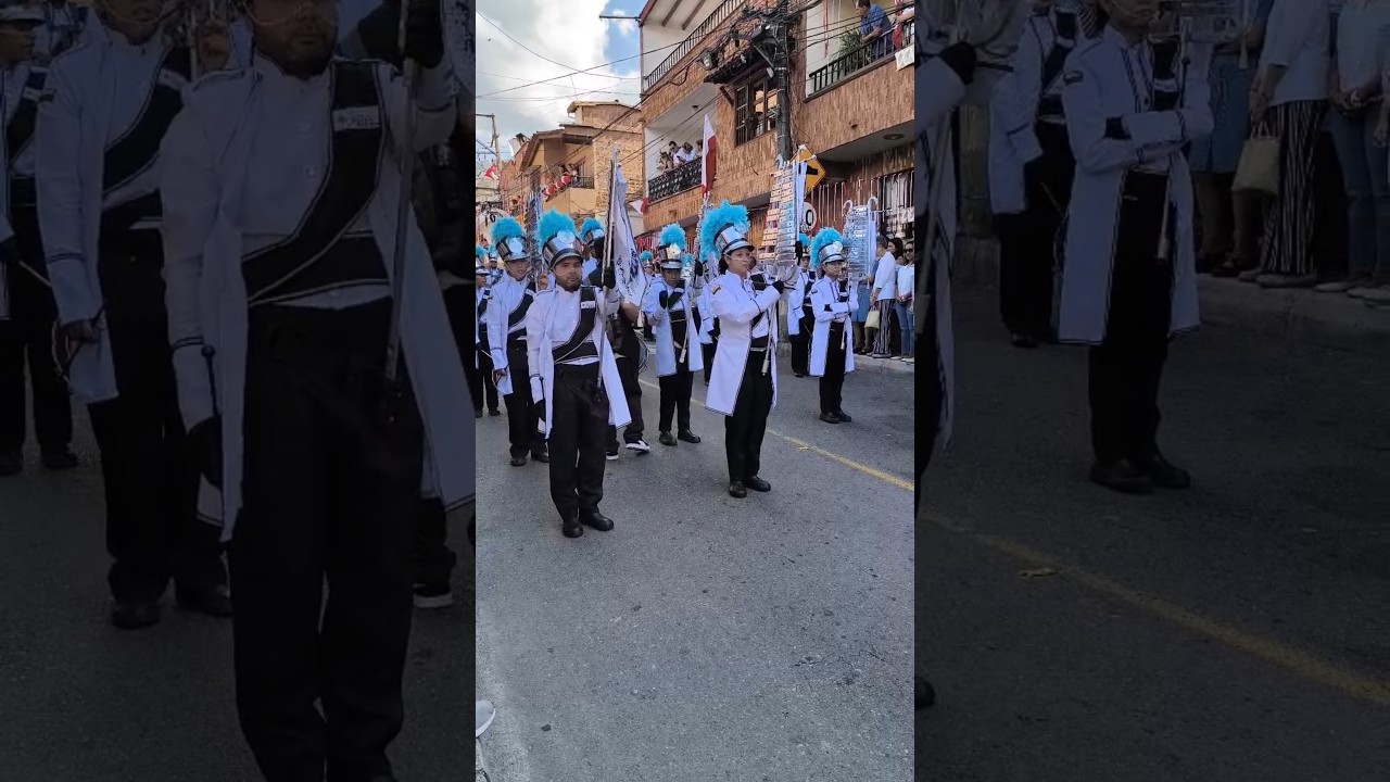 Banda Marcial Cofradía de David CODA en las fiestas del señor caido de Girardota, Antioquia