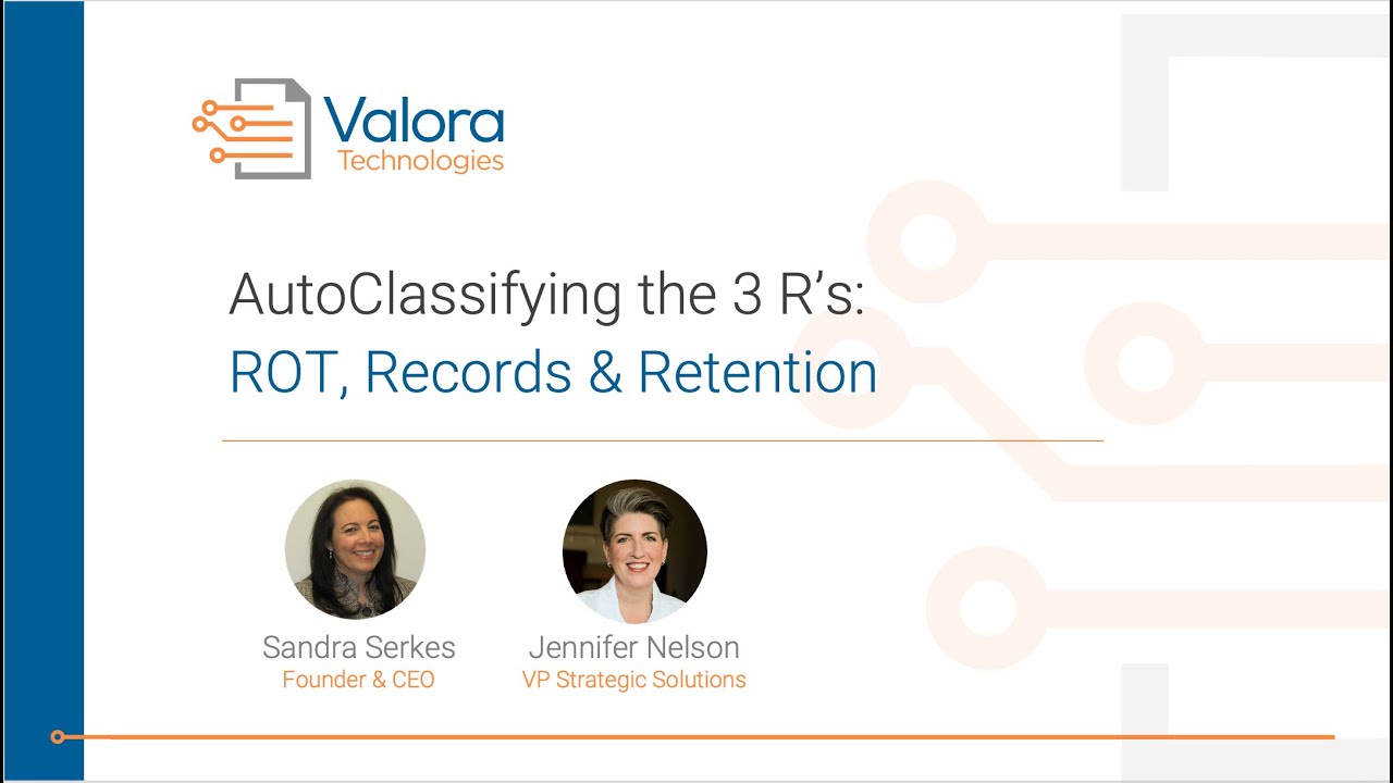 AutoClassifying the 3 Rs: ROT, Records & Retention