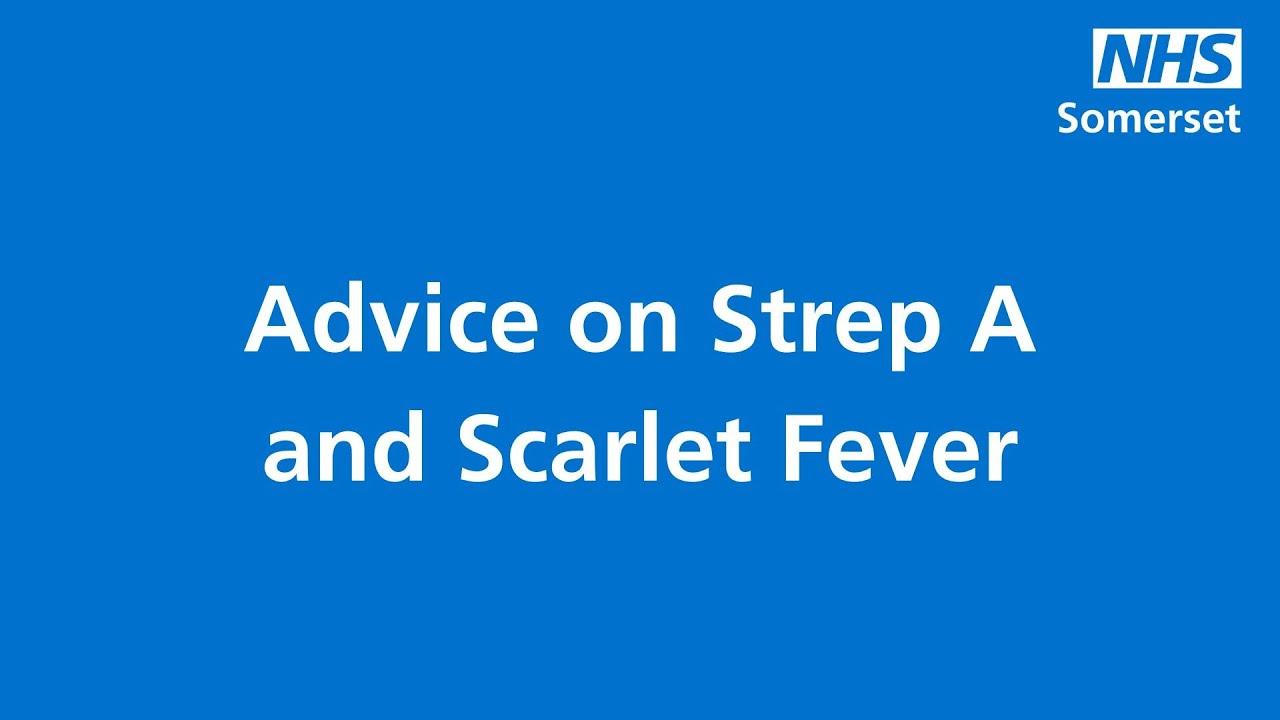 Advice on Strep A and Scarlet Fever (with subtitles)