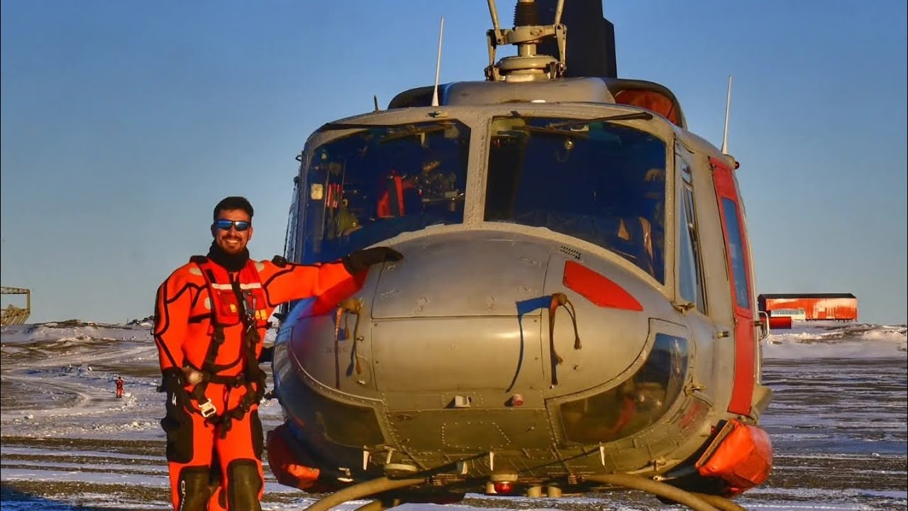 Descarga extrema en la ANTÁRTIDA ARGENTINA en 360° : Así trabaja un helicóptero en el fin del mundo.