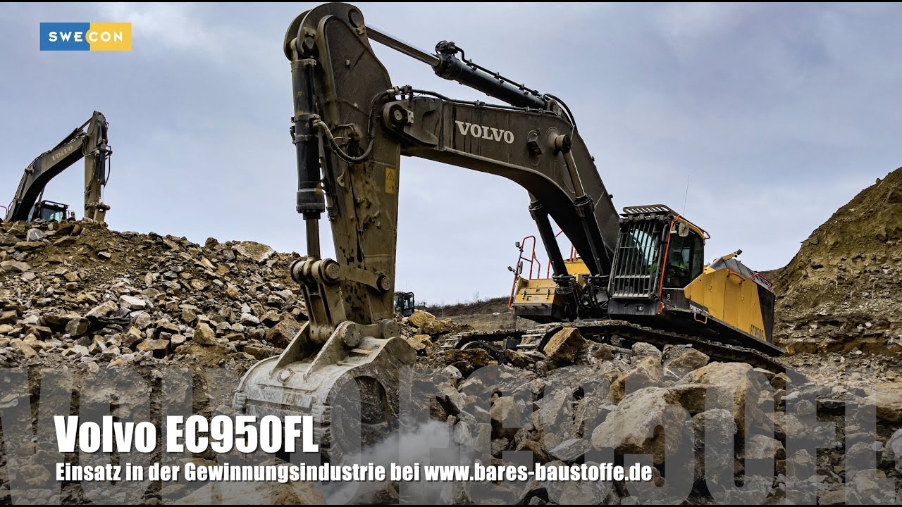 Volvo EC950FL... Einsatz bei Firma Bares Baustoffhandel & Reifenservice GmbH
