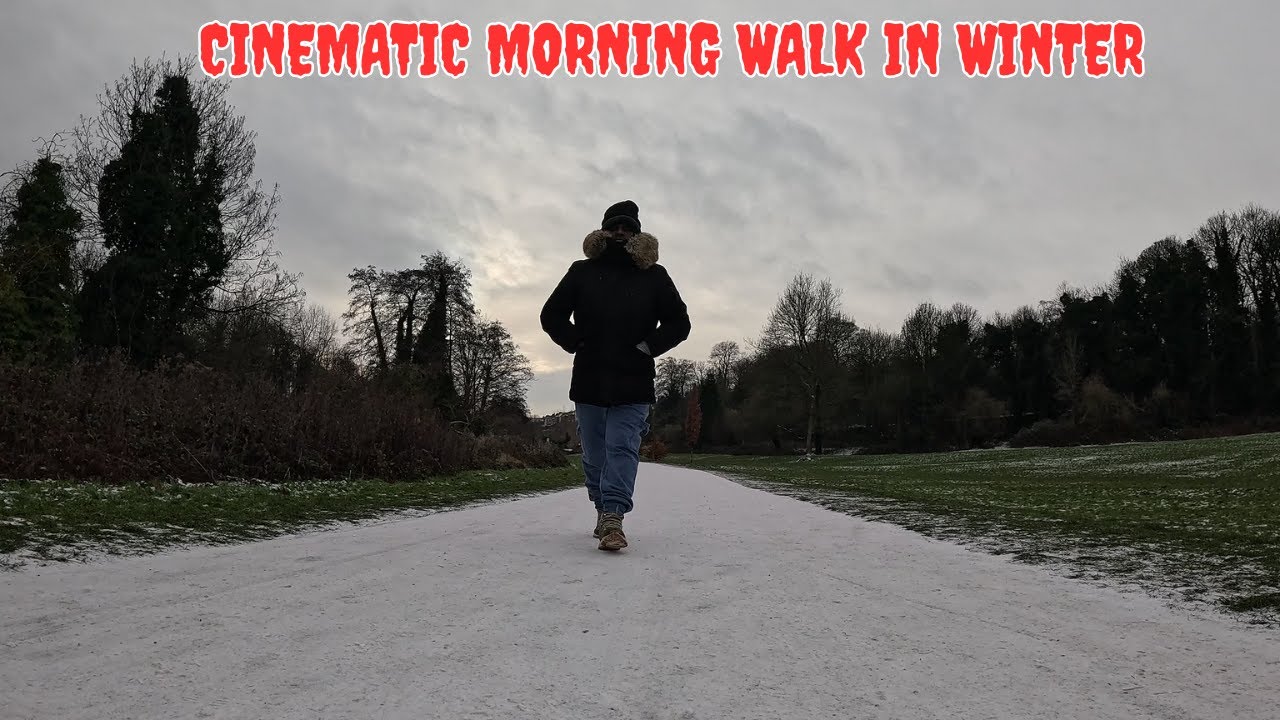 I FILMED A CINEMATIC VLOG DURING MY ROUTINE MORNING WALK IN WINTER