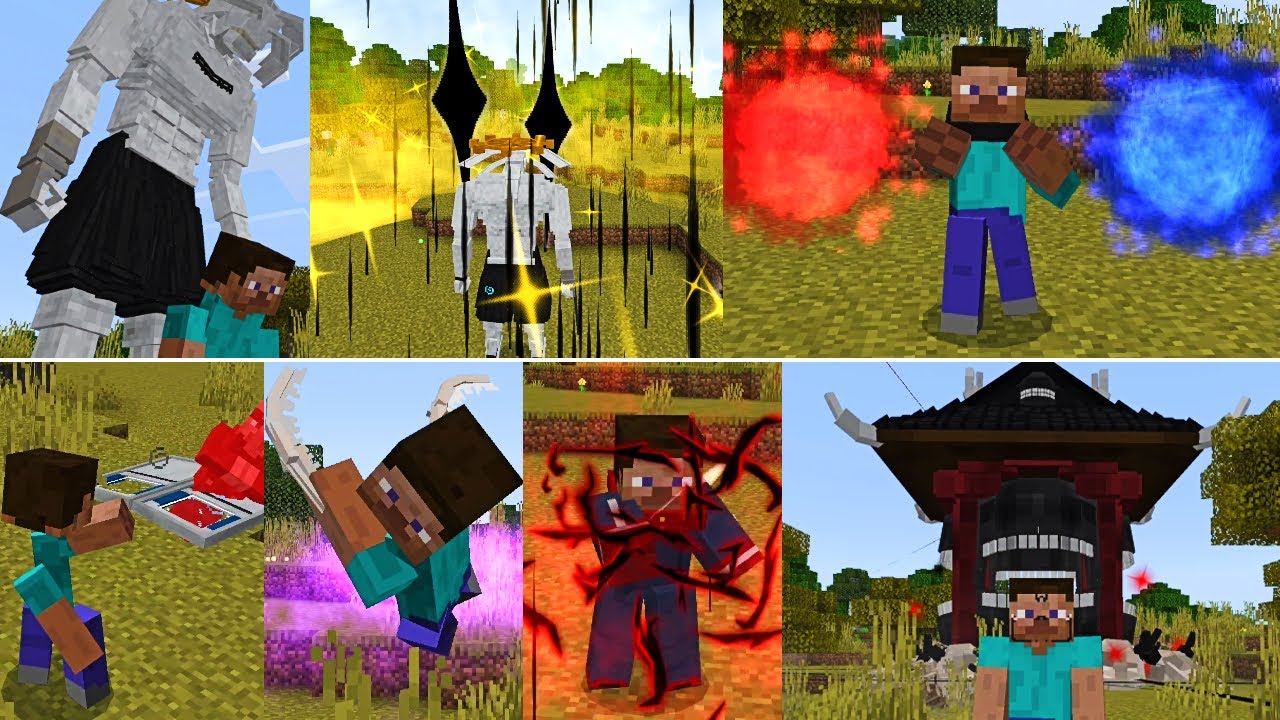 Gran Addon de Jujutsu Kaisen para Minecraft PE || CURSE IMPACT V2 MCPE
