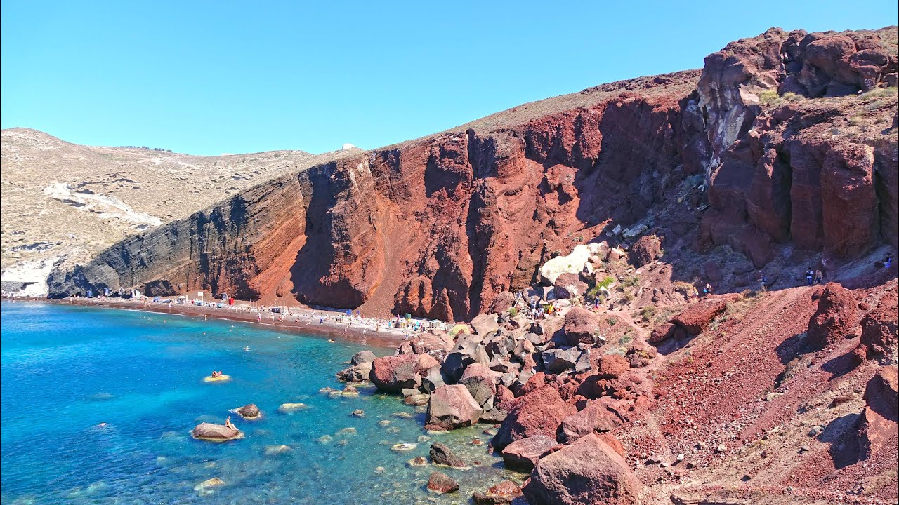 Red Beach - Santorini 4K