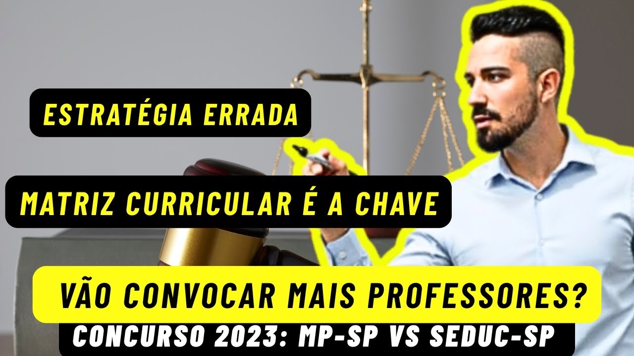 Remanescentes do concurso de 2023: Vão convocar mais Professores? Esqueceram da Matriz Curricular.