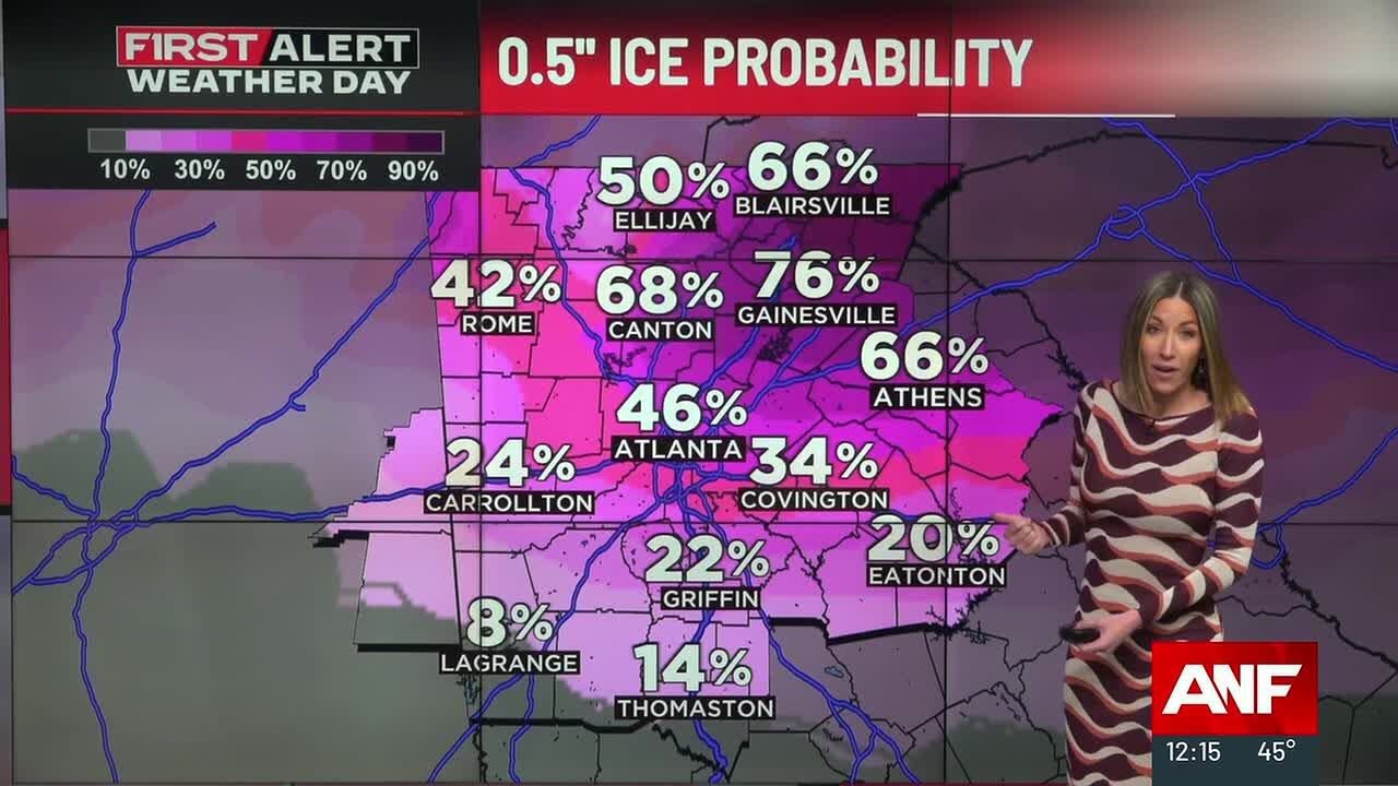 FIRST ALERT WEATHER: Set-up, temperatures and ice possibilities for weekend winter storm