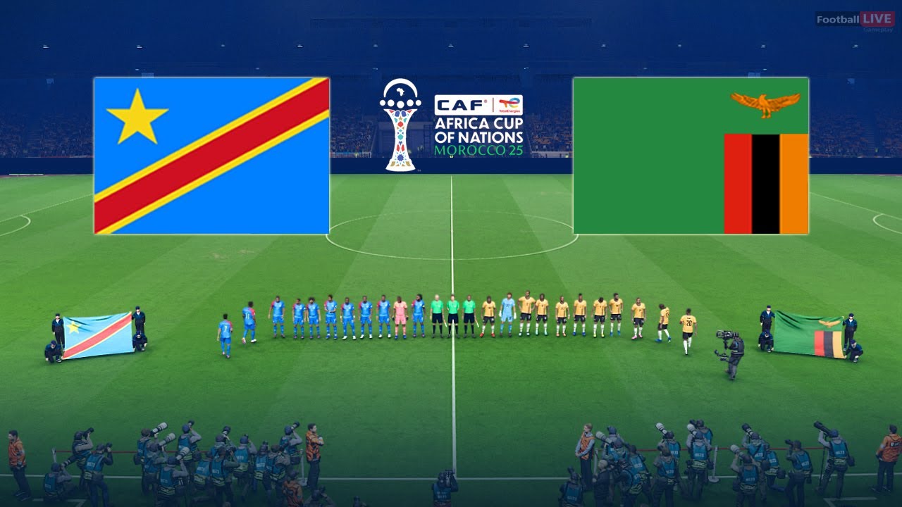 RD CONGO vs ZAMBIE - Match Amical de pr&eacute;paration Coupe d'Afrique des Nations 2025 | Simulation PES