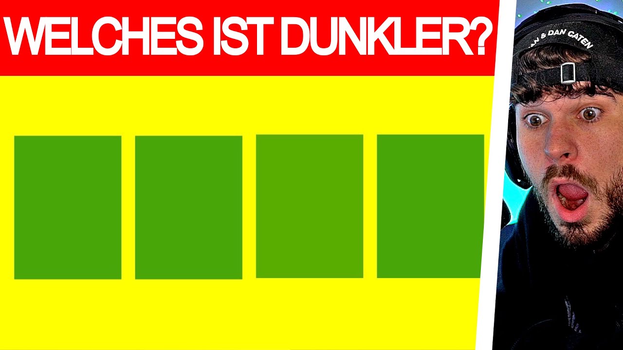 Nur 6% können dieses RÄTSEL LÖSEN! (WELCHE FARBE IST DUNKLER?)