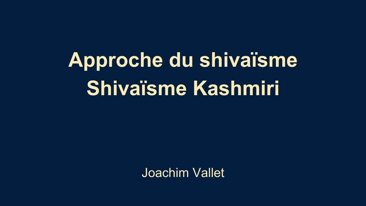 Approcher le shiva&iuml;sme Shiva&iuml;sme Kashmiri
