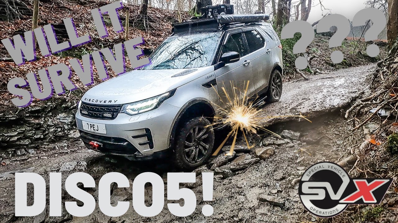 Land Rover Discovery 5 Tackling the Llangollen Classics - Splashy Lane, Allt-Y-Badi + Winching!