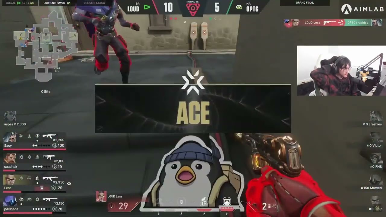 TenZ Reaction to Loud less ACE in VCT finals | VCT CHAMPIONS ISTANBUL FINAL