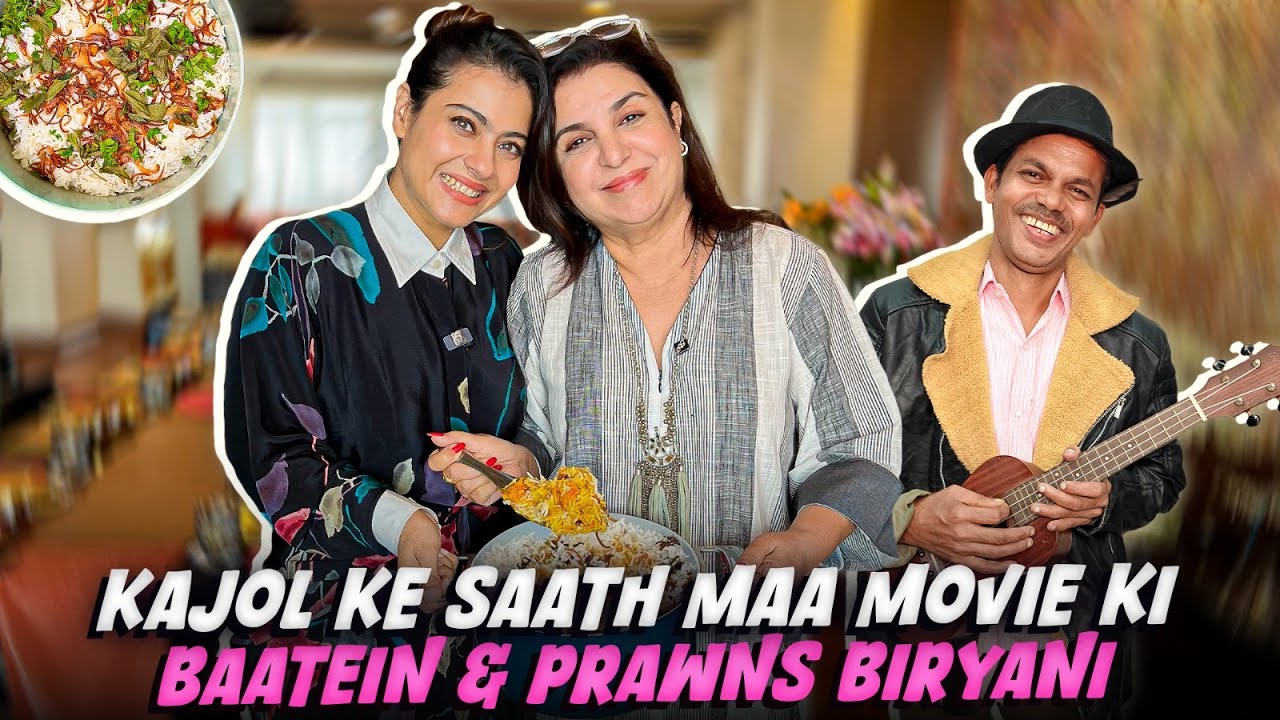 Kajol Ne Banayi Prawns Biryani aur Dilip Bana DDLJ Ka Shah Rukh Khan! @FarahKhanK