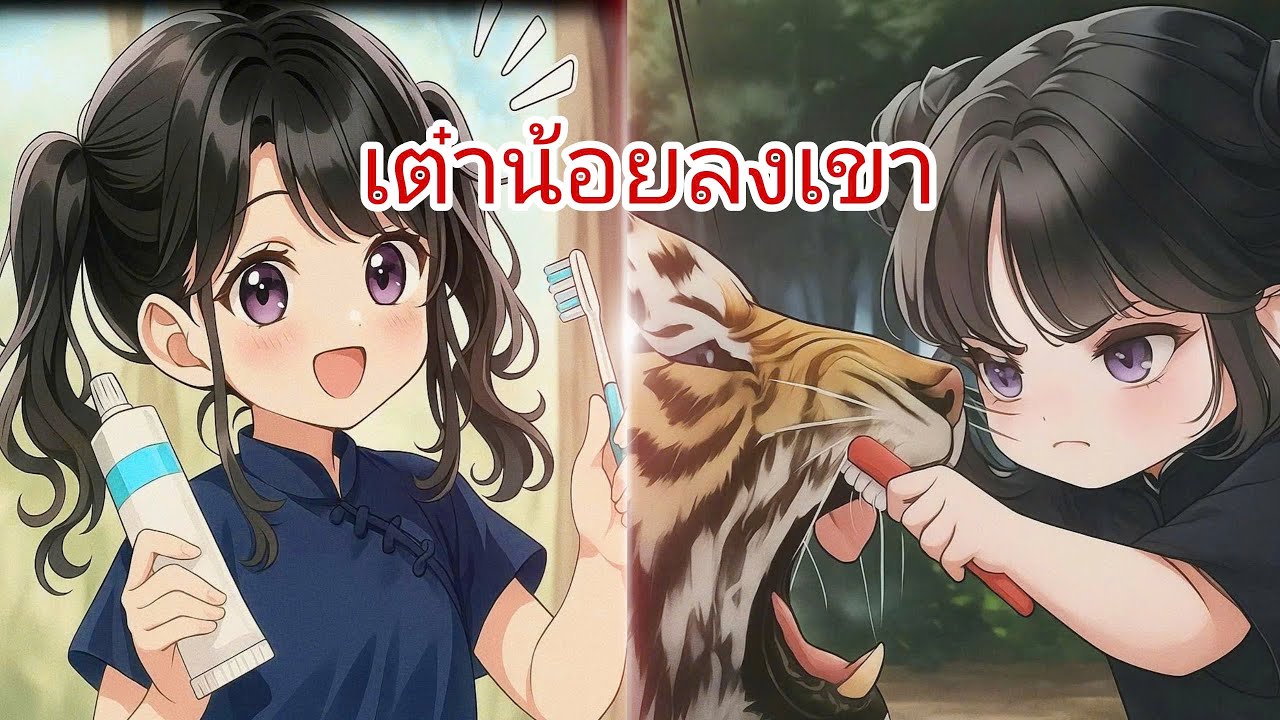 ไม่น่าเชื่อ! เด็กหญิงกล้าเอามือยัดปากเสือ – เกิดขึ้นทุกวัน! | การ์ตูนจีน