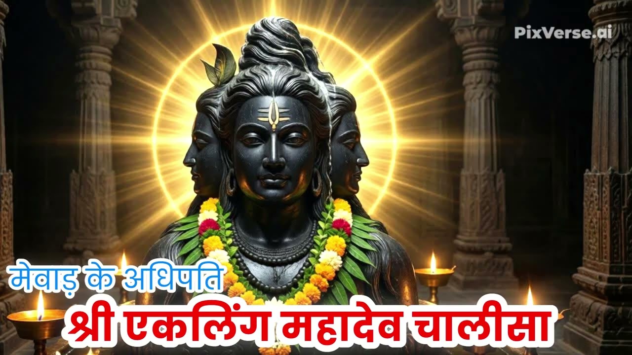 🌺 श्री एकलिंगजी महादेव चालीसा | Eklingji Mahadev Chalisa 🌟| Deep Divine Devotion 🔔