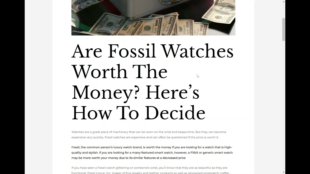 Are Fossil Watches Worth The Money? Here&rsquo;s How To Decide