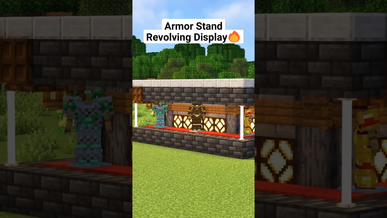 Minecraft Armor Stand Revolving Display🔥 #minecraft