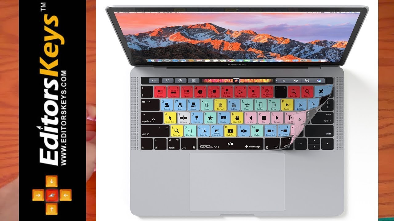 Editors Keys - Final Cut Pro X Keyboard Covers for MacBook Pro