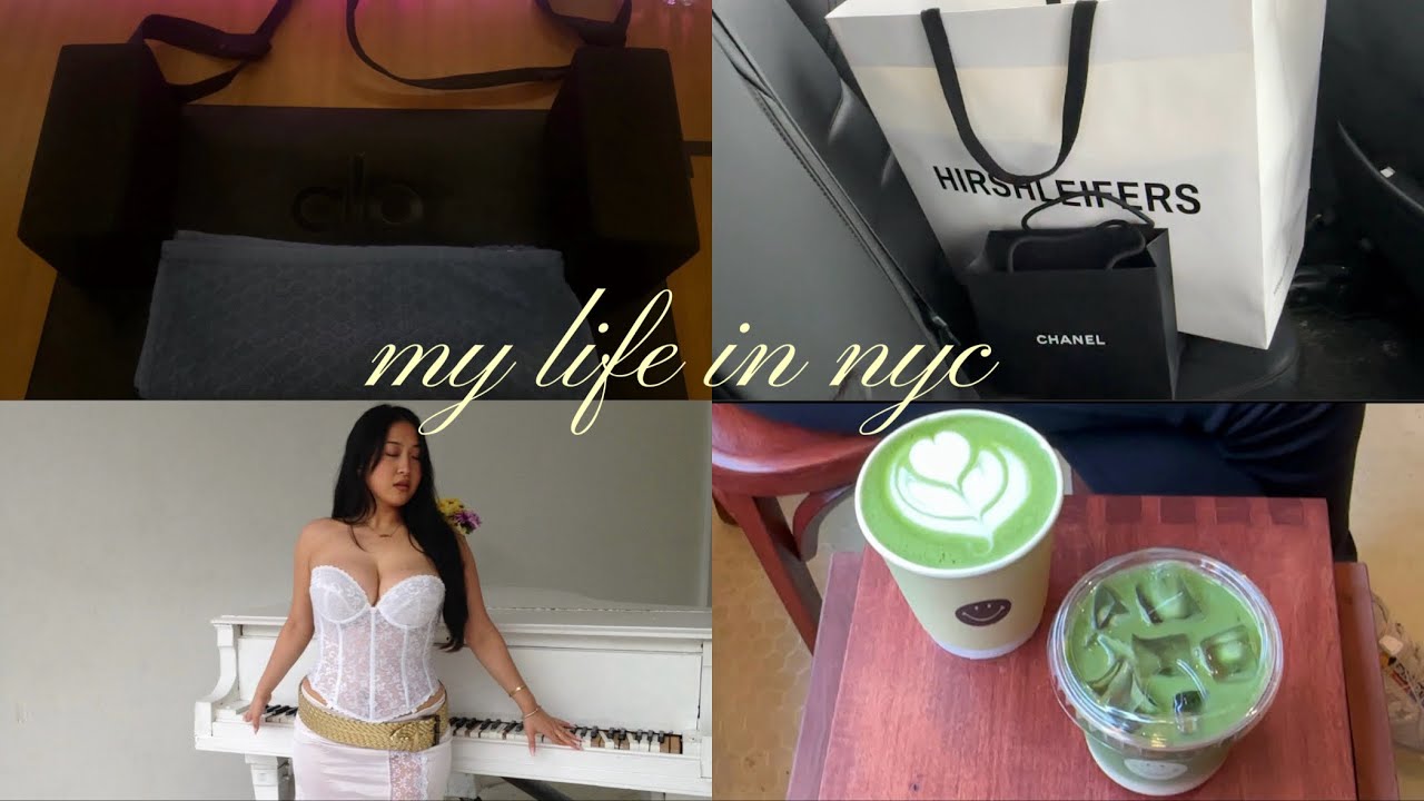 week in my life in nyc ♡ (wuthering heights, shopping, yoga, meal prepping, and cafe days!)