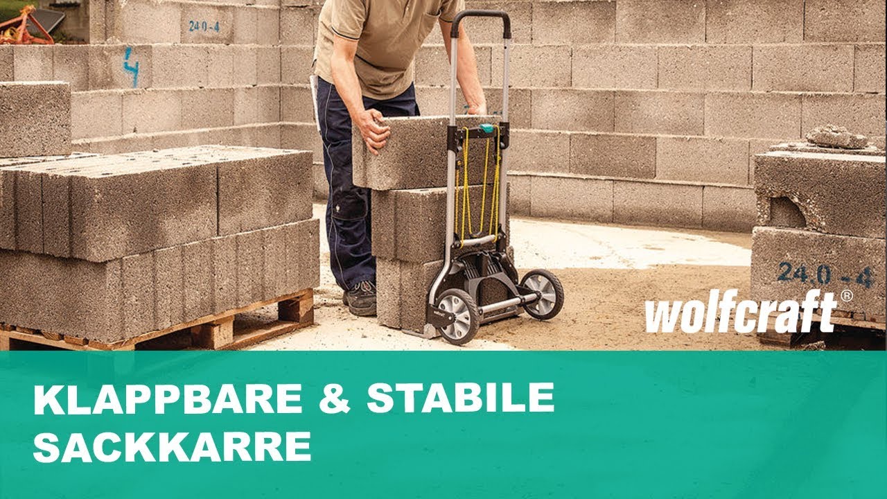 Klappbare & stabile Sackkarre - Ideal für jeden Kofferaum | wolfcraft