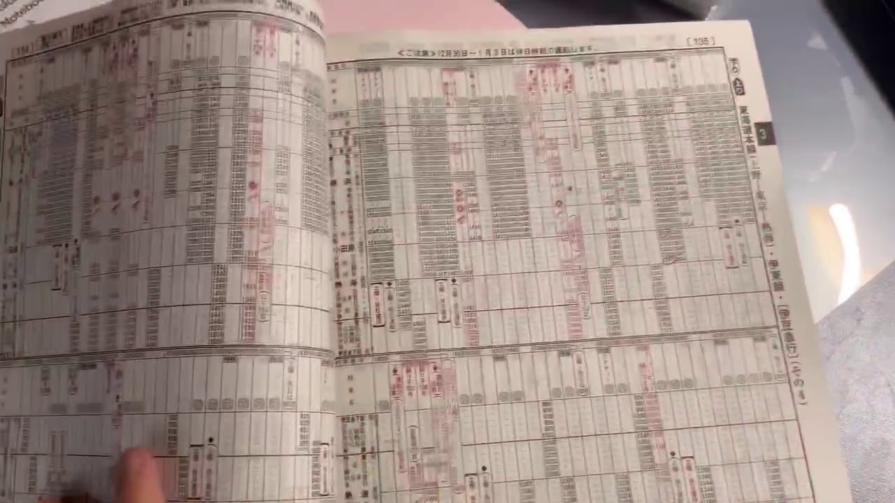 How to use the Japanese train time table