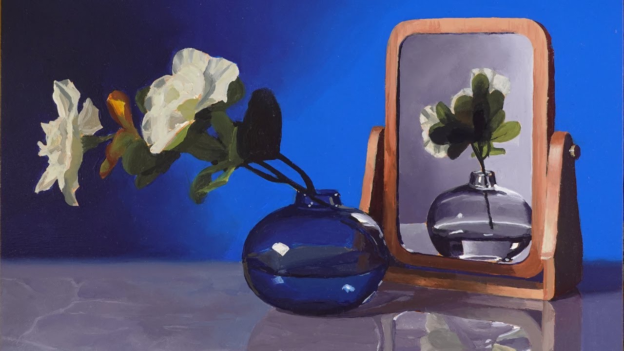 How to Paint Reflections; Full Acrylic Painting Demo